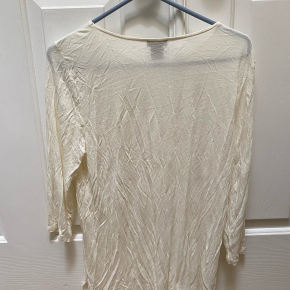 Ann Taylor cream top size large - Picture 6 of 9